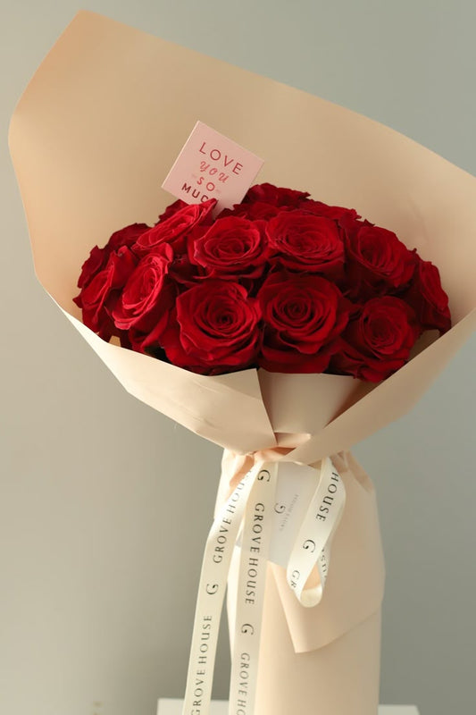 Dozen Roses Bouquet (12Qty)